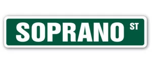 SOPRANO Street Sign Metal Plastic Decal tony mob mafia gangster singer - Picture 1 of 15