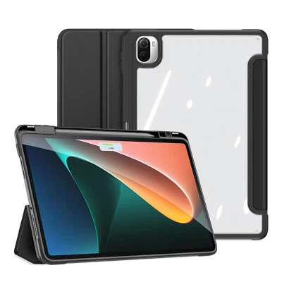 Case Acrylic+TPU PU Leather Smart Stay Back Cover Stand For Xiaomi Mi Pad 5 Pro - Image 1 of 4