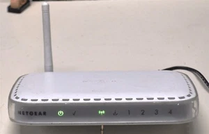 NETGEAR WGR614 v6 WIRELESS ROUTER 54 MBPS 4 PORT GOOD SCHOOL SURPLUS - Picture 1 of 3