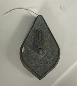 Vintage Metal Irwin Straight-Line Chalk Line Reel Plumb Bob Made in USA - Picture 1 of 3