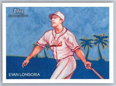 2010 Topps National Chicle Evan Longoria Tampa Bay Rays #33 - Image 1 of 2