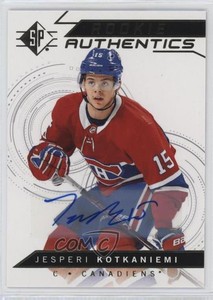 2018-19 SP Rookie Authentics Auto Jesperi Kotkaniemi #130 Rookie Auto RC