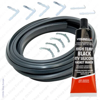 Oven Door Seal Universal 4, 3, Sided Cooker Gasket High Temperature Sealant Glue