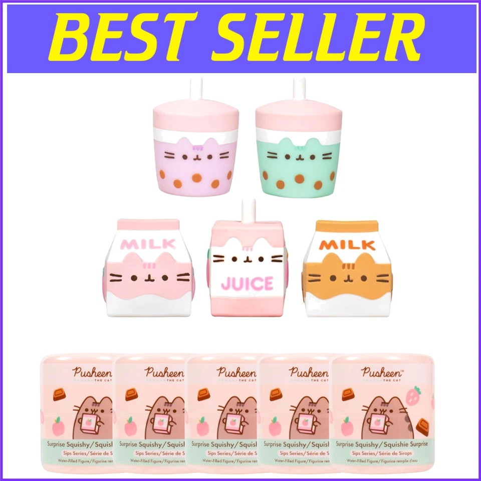 Pusheen the Cat Water-Filled Surprise Squishy Toys – Series 4 Mystery Capsules - Image 1 of 4