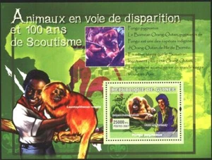 Mint S/S Scouts Fauna 2007 from Guinee avdpz - Picture 1 of 1