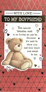BOYFRIEND  - Quality VALENTINE'S DAY CARD - Valentines Cute Bear Design
