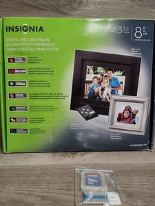 Insignia: 8 Inch Digital Photo Frame w Remote Bonus External 128MB Memory Card - Picture 1 of 3
