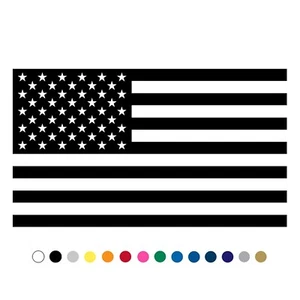 American Flag Decal Sticker Car Truck Rear Window Glass USA US Suv Roof Hood V1 - Picture 1 of 5