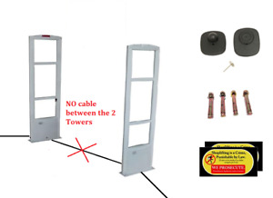 Wireless Eas Checkpoint Compatible Security system + 1000 Tags with pin + Tool