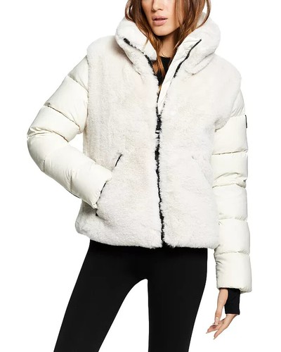 VALENTINO Sam. Giacca donna V4014 panna avorio Valentina tecnica mista zip taglia M