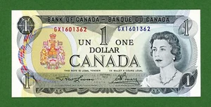 RARE $1 Canada 1973 Dollar Banknote UNCIRCULATED #GX1601362 / USA SELLER - Picture 1 of 2