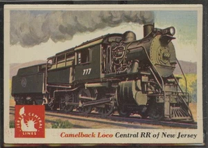 1955 Topps Rails and Sails #6 Camelback Loco Central Railroad of New Jersey - Picture 1 of 2
