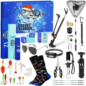 MOVINPE Fishing Advent Calendar for Adult Men Teen Boys, 2025 Fishing Tools A... - Picture 1 of 7