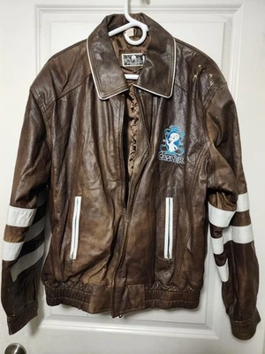 Chaqueta L 1995 Casper The Friendly Ghost 100 % cuero rara de colección  Foto 1 de 4