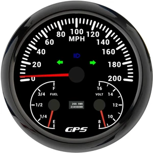 Universal 110mm 3 in 1 Multifunctional 120MPH 200MPH GPS Speedometer for Car - Bild 1 von 6