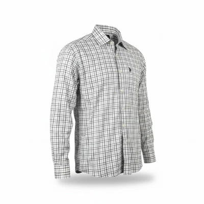 U.S. Polo Assn. Camisa de hombre talla 16-16,5 34/35 abotonada blanca borgoña a cuadros Foto 1 de 4