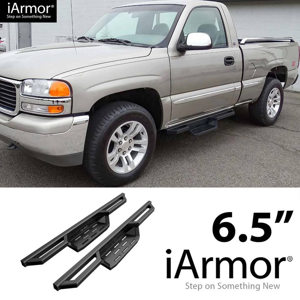 iArmor 6.5" Pocket Steps Steel Armor for 99-07 Silverado Sierra Regular Cab Foto 1 de 4