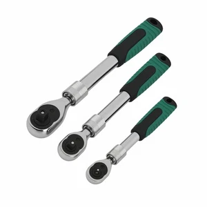 Workshop Ratchet Tool Set 3-Piece Extendable Handle 72-Tooth Quick Release - Picture 1 of 18