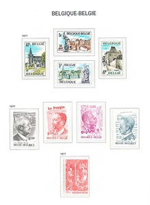 XE48755 Belgium 1977 monuments historical figures fine lot MNH fv 54 BEF - Picture 1 of 1
