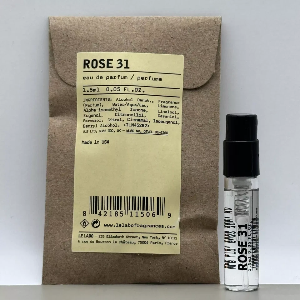 LE LABO ROSE 31 EAU DE PARFUM 0,75 ML NUEVO EN BOLSA Foto 1 de 1