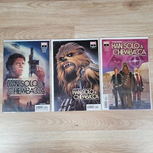 Star Wars Han Solo & Chewbacca #1-3 Marvel Comics Variants Lot of 3 - Picture 1 of 4