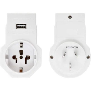 Samsonite Travel Accessories Adaptor Plug USB USA & EU to Australia White 86349 - Picture 1 of 2