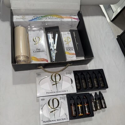 Phibrows Herramienta Universal Microblading Práctica Pieles Dibujo Brújula y Pigmentos Foto 1 de 4