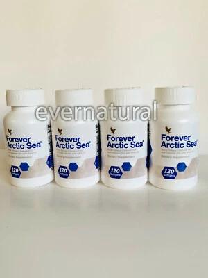 4瓶 of FOREVER ARCTIC SEA (120 Softgels ea) HALAL 免运费 — 第 1/4 张图片