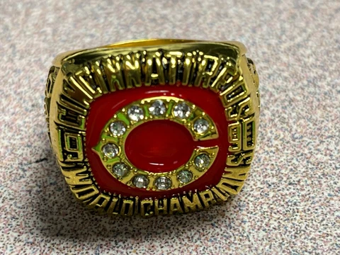 1990 CINCINNATI REDS ERIC DAVIS COMMEMORATIVE CHAMPIONSHIP RING SIZE 11 Cover