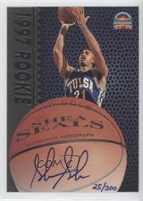 1997 Score Board Auto Basketball Signatures Gold /300 Shea Seals Rookie Auto RC