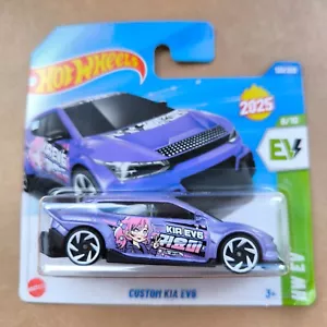 Hot Wheels 2025 HW CUSTOM KIA EV6 PURPLE EV 8/10 - Picture 1 of 1