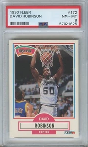 1990 Fleer David Robinson #172PSA 8 NM-MT - HOF - Picture 1 of 2
