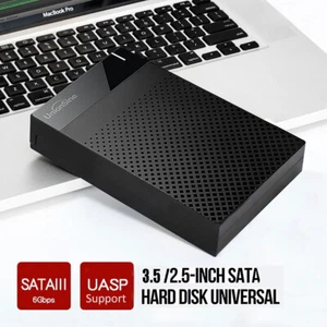 External 5Gbps USB3.0 to SATA 2.5 3.5 inch Hard Drive Enclosure, 6/18TB HDD Case - Picture 1 of 37