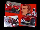 Canvas Niki Lauda 3 times World Champion by Toon Nagtegaal (LE) black