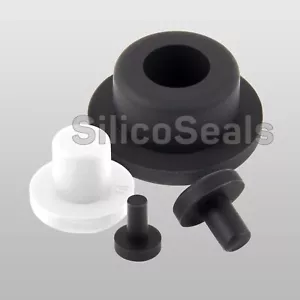 Hole Plug Silicone Rubber T-Insert Bung Blanking Seal Cap Pipe Tube (3-51.3mm) - Picture 1 of 12