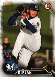 Bowman Draft 2016 #BD-169 - Marcos Diplan - Milwaukee Brewers 16-270 - Foto 1 di 2