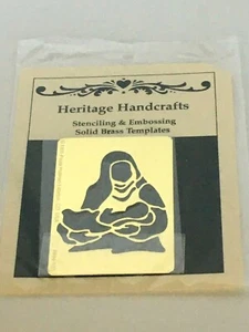 Heritage Handcrafts Mary Jesus Madonna Child Nativity Christmas Brass Stencil - Picture 1 of 5