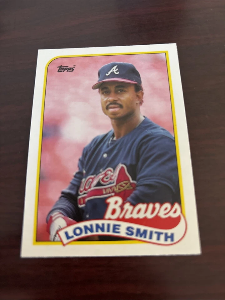 1989 Topps Traded #114T Lonnie Smith - Atlanta Braves - Image 1 of 1
