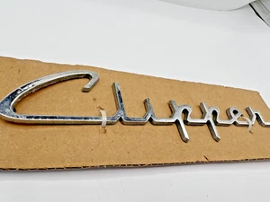 Packard Clipper Chrome Script Emblem 1951-1956 - Picture 1 of 4
