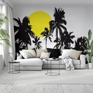 Tropical Night Sunset Palm Tree Wall Decal. #376 - Picture 1 of 10