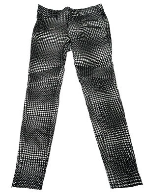 Spyder узкие Hyde брюки женщин 8 черный + белый собранные колени эмо панк гот - Изображение 1 из 4