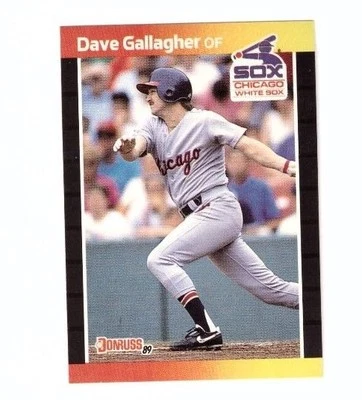 1989 Donruss Baseball Card #384 Dave Gallagher Chicago White Sox - Image 1 of 2