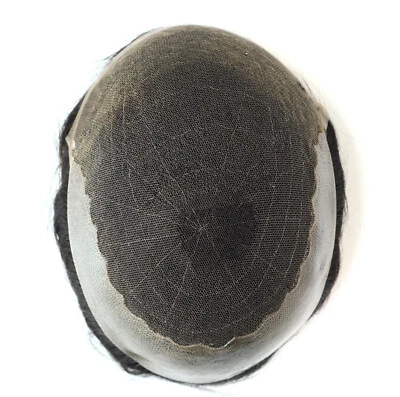 Encaje de cabello humano Toupee para hombres Q6 sistema de reemplazo de piel delgada pieza para el cabello 7""X9"" Foto 1 de 4