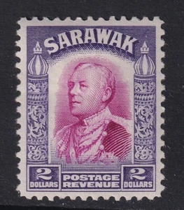 SARAWAK-1934-41 $2 Bright Purple & Violet Sg121 -MOUNTED MINT - Picture 1 of 2
