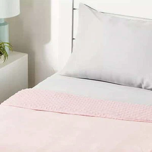 Kinder-Gewichtsdecke Beschwerungsdecke 4,5 kg 104 x 152 cm Rosa Plüschezug  - Bild 1 von 3