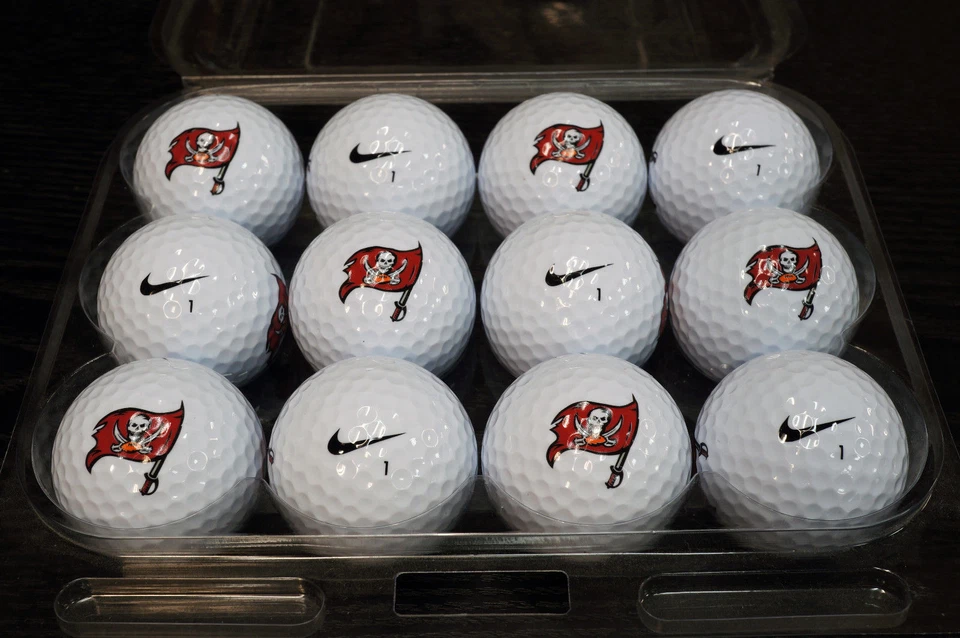 3 Dozen (Tampa Bay Buccaneers NFL Logo) Nike MOJO Mint Used Golf Balls  - Image 1 of 1