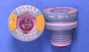 BUSS FUSESTAT FUSE LOT #1 - 8 AMP TYPE S VINTAGE SCREW-IN FUSES - Picture 1 of 1