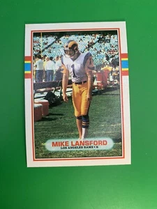 1989 Topps Mike Lansford #128 Los Angeles Rams - Picture 1 of 2