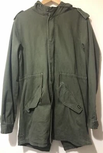 RVCA Khaki Green Zip Up Hoody Mens Medium. Outdoors Camping Casual - Picture 1 of 10