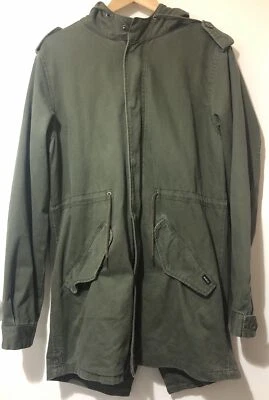 RVCA Khaki Green Zip Up Hoody Mens Medium. Outdoors Camping Casual - Image 1 of 4